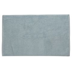 Коврик для ванной ворсовый из чесаного хлопка голубого цвета из коллекции Essential, 50х80 см, Tkano
