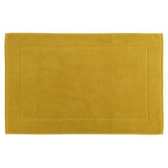 Коврик для ванной горчичного цвета из коллекции Essential, 50х80 см, Tkano