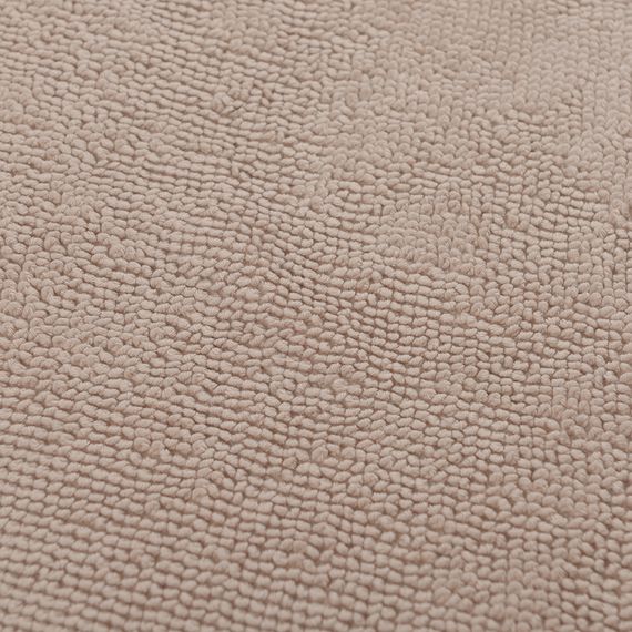 Коврик для ванной ворсовый из чесаного хлопка бежевого цвета из коллекции Essential, 50х80 см, Tkano, изображение 8