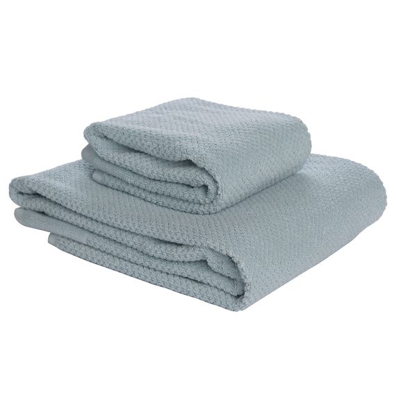 Полотенце банное фактурное голубого цвета из коллекции Essential, 90х150 см, Tkano, изображение 7