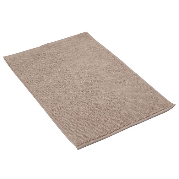 Коврик для ванной ворсовый из чесаного хлопка бежевого цвета из коллекции Essential, 50х80 см, Tkano, изображение 4