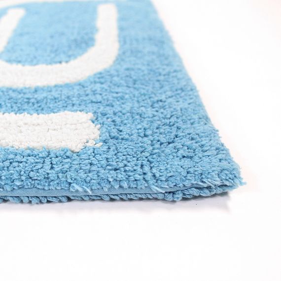 Коврик для ванной Go round голубого цвета Cuts&Pieces, 60х90 см, Tkano, изображение 6