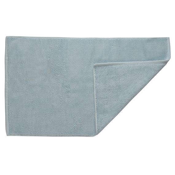 Коврик для ванной ворсовый из чесаного хлопка голубого цвета из коллекции Essential, 50х80 см, Tkano, изображение 3