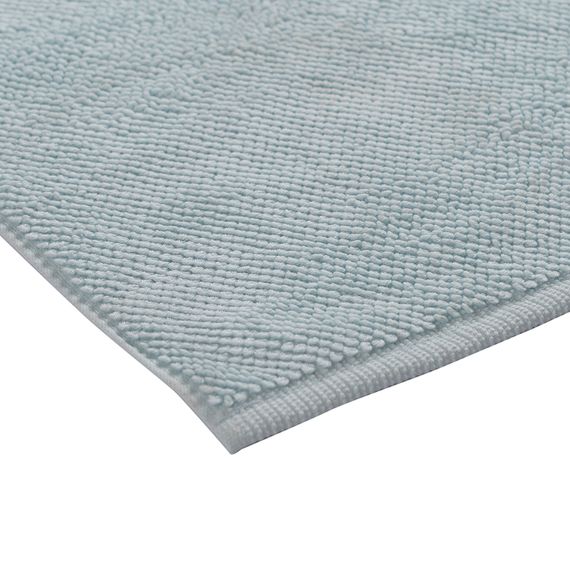 Коврик для ванной ворсовый из чесаного хлопка голубого цвета из коллекции Essential, 50х80 см, Tkano, изображение 5