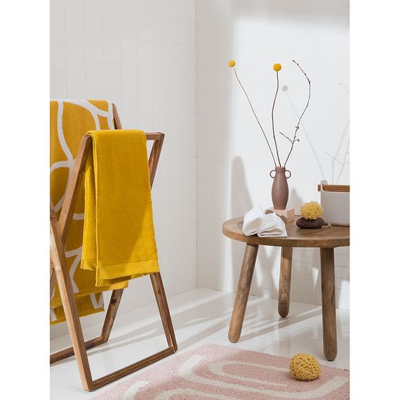 Полотенце банное горчичного цвета из коллекции Essential, 90х150 см, Tkano, изображение 3