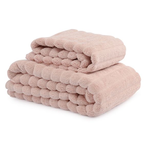 Полотенце для рук Waves цвета пыльной розы из коллекции Essential, 50х90 см, Tkano, изображение 5