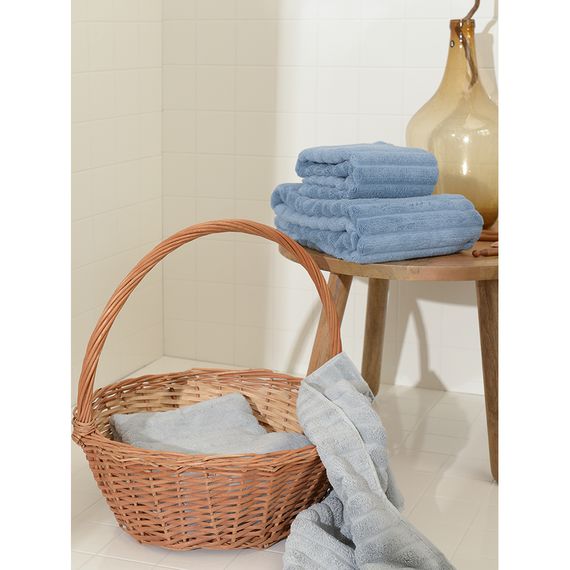 Полотенце для рук Waves серого цвета из коллекции Essential, 50х90 см, Tkano, изображение 2