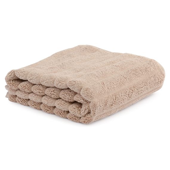 Полотенце для рук Waves бежевого цвета из коллекции Essential, 50х90 см, Tkano