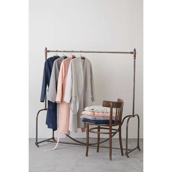 Халат из умягченного льна бежевого цвета Essential M, Tkano, изображение 2