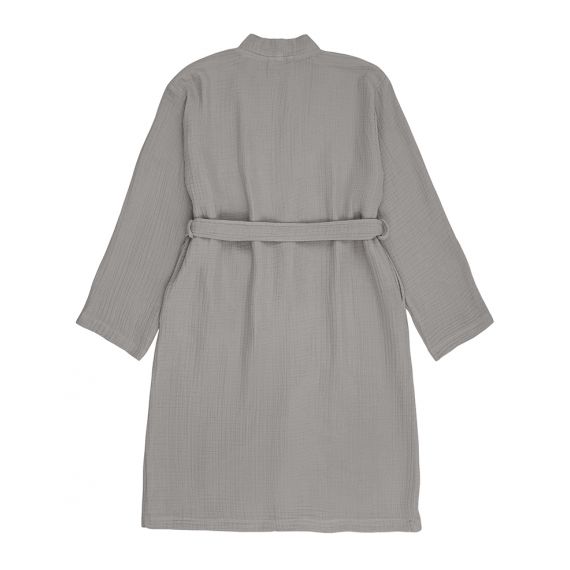 Халат из многослойного муслина серого цвета из коллекции Essential, размер S, Tkano, изображение 8