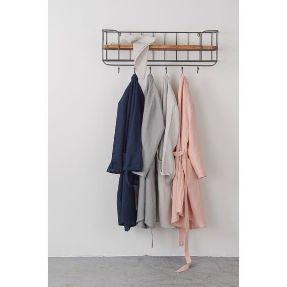 Халат из умягченного льна серого цвета Essential, размер M, Tkano, изображение 2