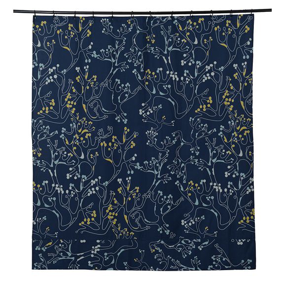 Штора для ванной с принтом Лесные кружева Russian North, 180х200 см, Tkano, изображение 5