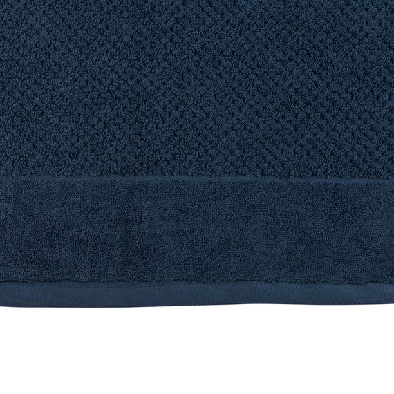 Полотенце для рук фактурное темно-синего цвета из коллекции Essential, 50х90 см, Tkano, изображение 3