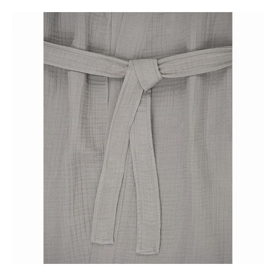 Халат из многослойного муслина серого цвета из коллекции Essential, размер L, Tkano, изображение 11