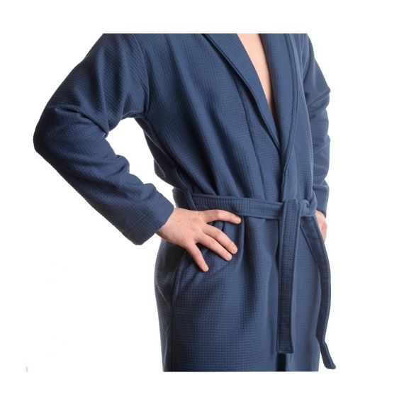 Халат банный темно-синего цвета Essential S/M, Tkano, изображение 5