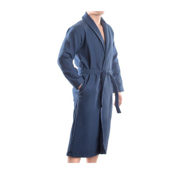 Халат банный темно-синего цвета Essential S/M, Tkano, изображение 3