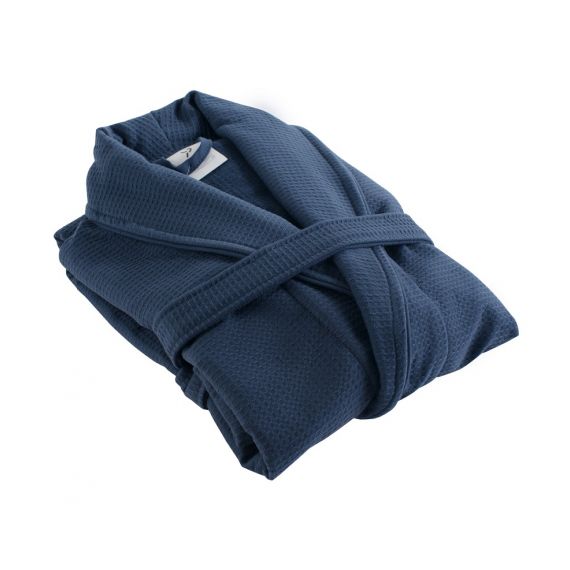 Халат банный темно-синего цвета Essential S/M, Tkano, изображение 6