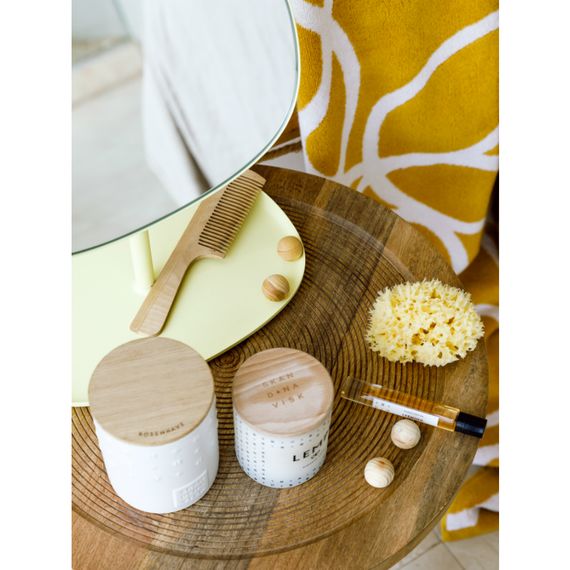 Полотенце жаккардовое с авторским дизайном Gravity горчичного цвета Cuts&Pieces, 70х140 см, Tkano, изображение 2