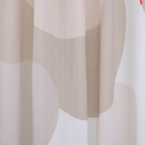 Штора для ванной бежевого цвета с авторским принтом из коллекции Freak Fruit, 180х200 см, Tkano, изображение 6