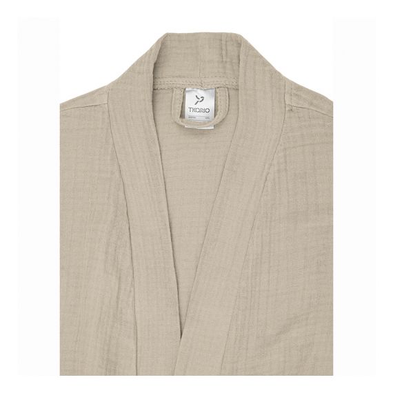 Халат из многослойного муслина бежевого цвета из коллекции Essential, размер L, Tkano, изображение 13