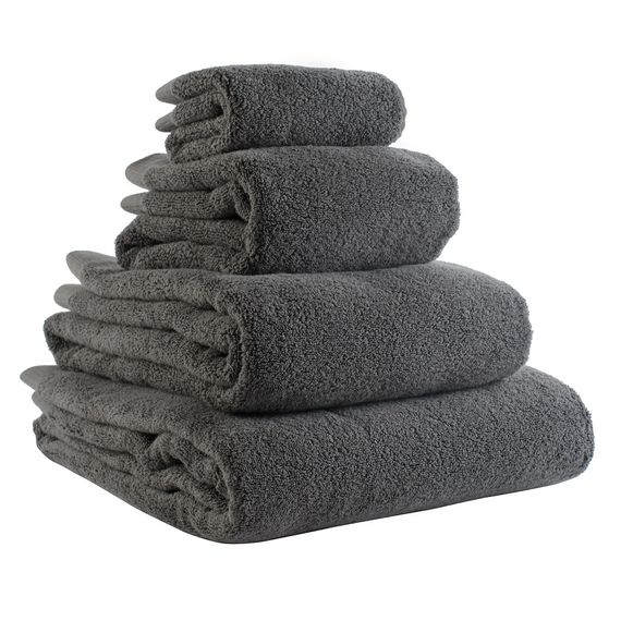 Полотенце для рук темно-серого цвета из коллекции Essential, 50х90 см, Tkano, изображение 3