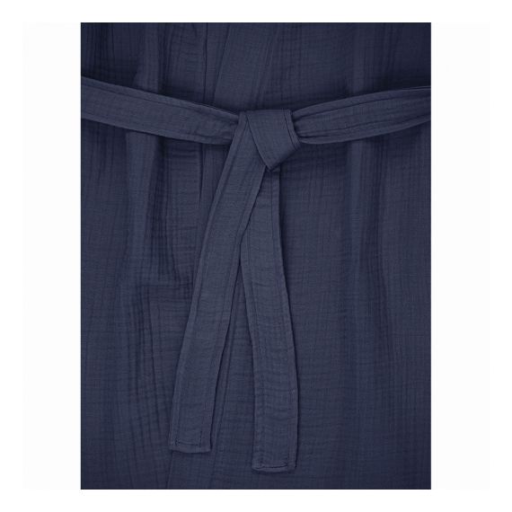 Халат из многослойного муслина темно-синего цвета из коллекции Essential, размер M, Tkano, изображение 9