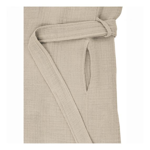 Халат из многослойного муслина бежевого цвета из коллекции Essential, размер S, Tkano, изображение 15