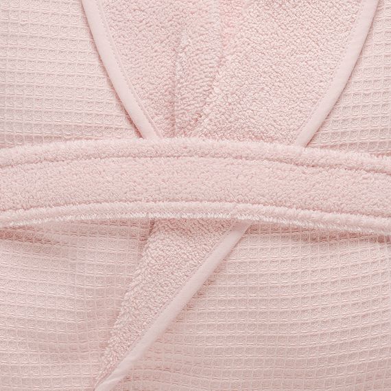 Халат банный из чесаного хлопка цвета пыльной розы из коллекции Essential, M, Tkano, изображение 9