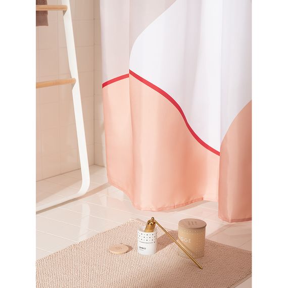 Штора для ванной бежевого цвета с авторским принтом из коллекции Freak Fruit, 180х200 см, Tkano, изображение 2